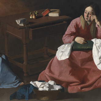 Francisco de Zurbarán, Christ and the virgin in the house at Nazareth (detail), about 1640. Courtesy of the National Gallery © The Cleveland Museum of Art, Cleveland, Ohio