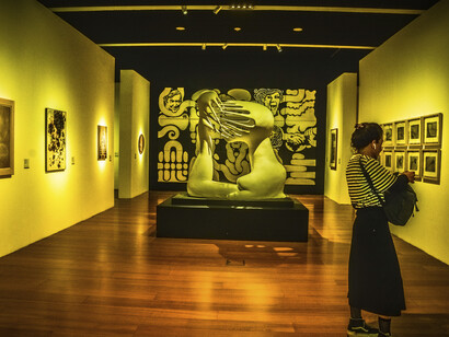 Vista al interior del Museo de Arte Latinoamericano de Buenos Aires (Malba), Buenos Aires, Argentina