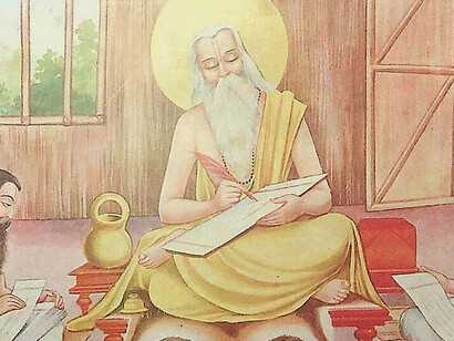 Vyasa Reviewing Mahabharata