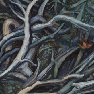 Sharon Feder, BeingTrees - roots 9 (detail), 2025. Courtesy of Billis/Williams Gallery