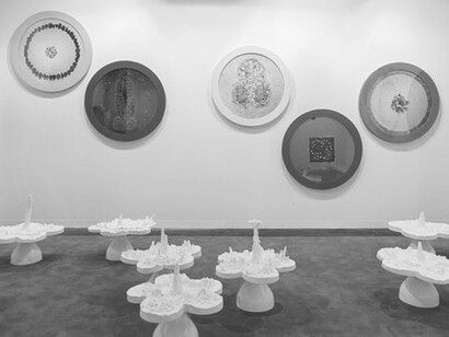 Helen Chadwick, Piss Flowers, at Richard Saltoun Gallery’s booth at Art Basel in Basel, 2018. © Estate of the artist. Photo by Mark Blower. Courtesy of Richard Saltoun Gallery