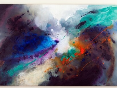 Walter Erra Hubert - within without #3 - acrilico su tela - 4' x 6' (183 x 122 cm) - 2013