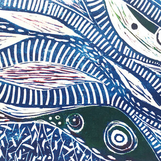 Isabel Parra, Fish #10 (detail), 2025 - 2026. Courtesy of Sin Sin Fine Art
