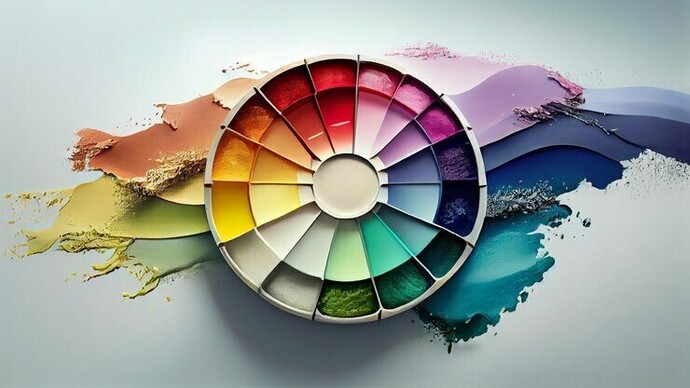 Vibrant and colorful abstract digital world map