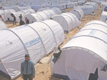 Choucha camp, which was located on arid land between the town of Ben Gardane and the border with Libya, © UNHCR/A.Duclos