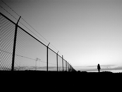 A solitary person in the distance is symbolic of the latest population decline
