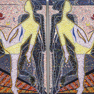 Franklin Williams, Twins, 1972. Courtesy of Parker Gallery