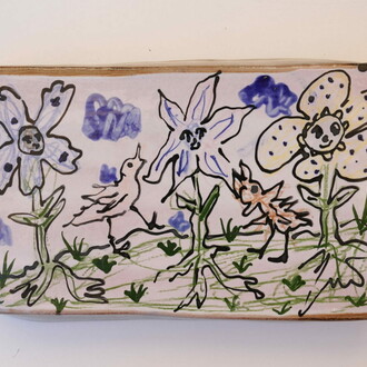 Lihnida Krstanoska-Blazeska, Baba’s flowers, 2026. Courtesy of .M Contemporary