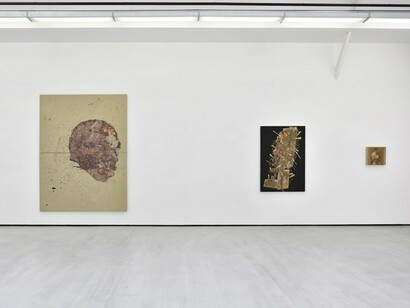 Sur vous je crache la peinture, Exhibition view. Courtesy of Galerie Christophe Gaillard