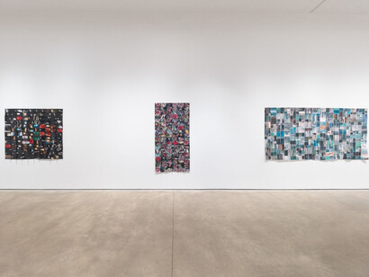 Hunter Reynolds and Dean Sameshima, Promiscuous rage, exhibition view. Courtesy of P·P·O·W