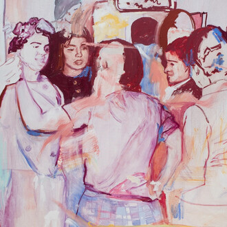 Nicole Economides, The engagement party (detail), 2026. Courtesy of Galerie Droste