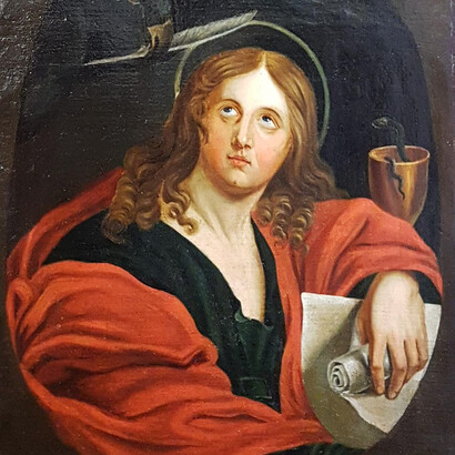 Scuola fiamminga del XVII secolo, San Giovanni Evangelista