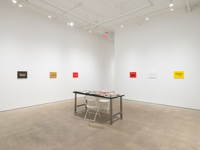 Hunter Reynolds and Dean Sameshima, Promiscuous rage, exhibition view. Courtesy of P·P·O·W