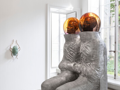 Jean-Marie Appriou, Exonaut horizon, exhibition view. Courtesy of Perrotin Galerie