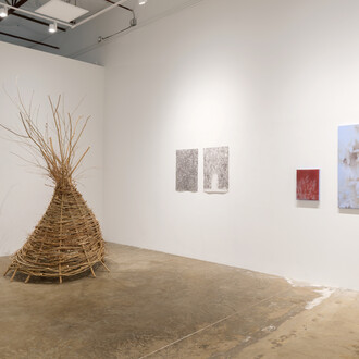 Various artists, Overgrowth, exhibition view. Courtesy of Erin Cluley Gallery