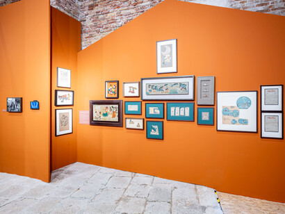Maqbool Fida Husain, The rooted nomad, the exhibition, exhibition view. Courtesy of Kiran Nadar Museum of Art