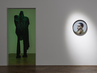 Sandra Mujinga, Time as a shield, exhibition view. Courtesy of Kunsthalle Basel
