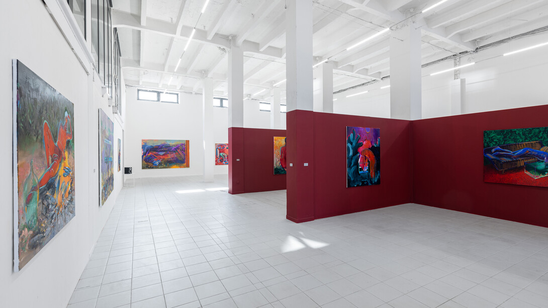 Petr Hajdyla, Wonderful scent of burning ego, exhibition view. Courtesy of The Chemistry Gallery