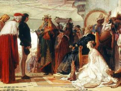 Tranquillo da Cremona, Marco Polo at the Court of the Great Khan, 1863