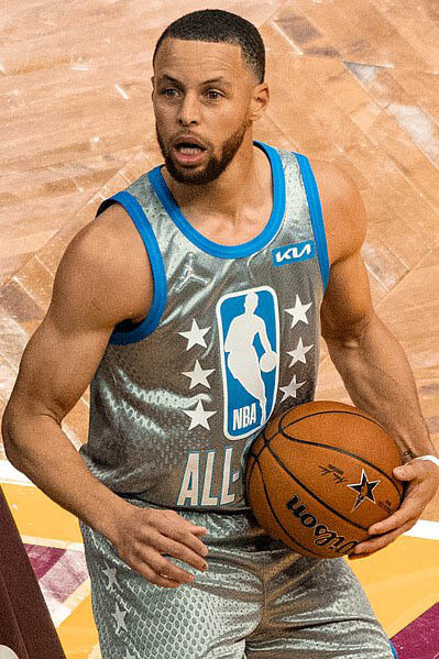 Steph Curry au NBA All-Star Game 2022, 20 février 2022. Photo par Erik Drost