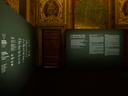 The portrait unveiled, exhibition view. Courtesy of the Gallerie
Nazionali di Arte Antica