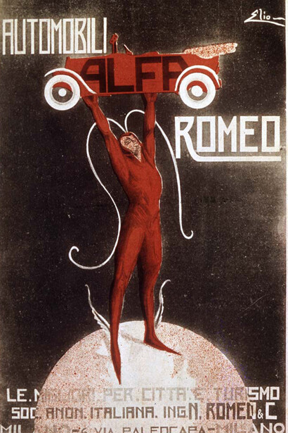 Pubblicità dell'Alfa Romeo