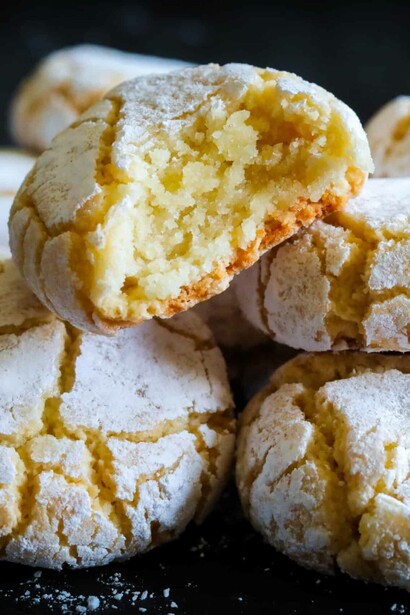 Soft Italian amaretti cookies