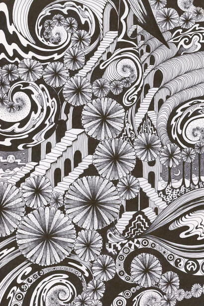 Michiyo Ihara, Soul flowers #60, Eternal city, 2024. Courtesy of Kenise Barnes Fine Art Gallery