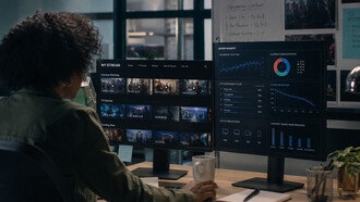 Audience engagement trends displayed alongside a streaming content library, highlighting how analytics shape what gets produced and promoted
