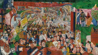 James Ensor, La entrada de Cristo en Bruselas en 1889, 1949
