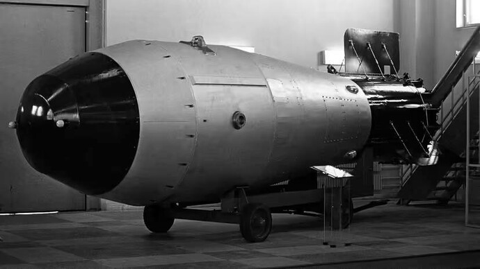 Tsar Bomba, the largest and most powerful nuclear bomb ever created by the Soviet Union