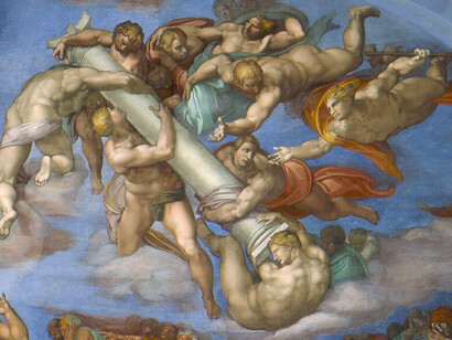 Michelangelo, Giudizio Universale, particolare