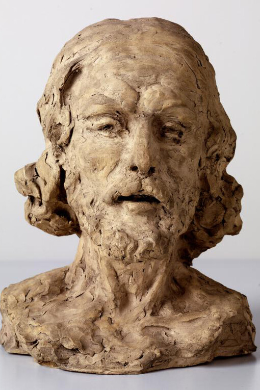 Auguste Rodin (1840–1917)
Das Haupt Johannes des Täufers, 1877/78
Terrakotta, 30,5 × 23,7 × 21,1 cm
Staatliche Kunsthalle Karlsruhe