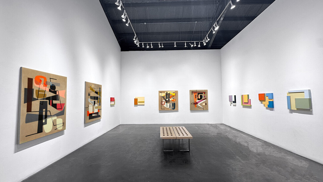 Rose Masterpol and Connie Goldman, Geometric dialogues, exhibition view. Courtesy of Nüart Gallery