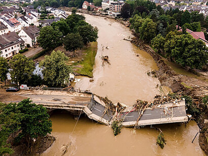 The 2021 Central European floods are a series of river basin floods in Switzerland, Germany, Belgium and other Central European countries caused by heavy rains during July of that year