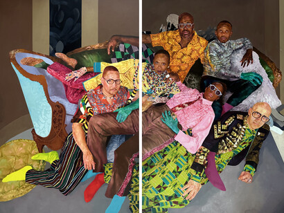 David Antonio Cruz,
iknowyou'vebeenwonderingwherei'vebeen:adrift,adraft,astare,atill,asigh,exhale.but,icamebacktoletyouknow,gotathingforyou,andican'letitgo_
the raft, 2024. Courtesy of the artist and Monique Meloche Gallery