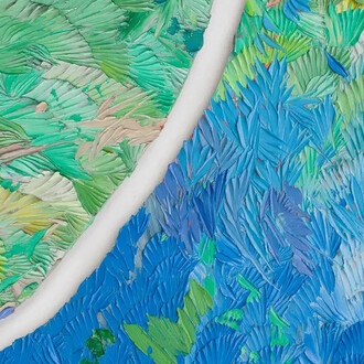 Dashiell Manley, some distances, cuttings. (Cajon pass) (detail), 2025-26. Courtesy of Marianne Boesky Gallery