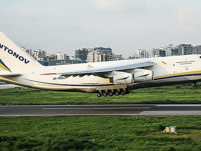 Antonov An-124-100M aircraft with registration UR-82007, operated by Antonov Airlines, captured at VGHS on August 6, 2022