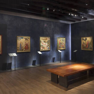 Various artist, Medieval art in bohemia and central Europe 1200–1550, exhibition view. Courtesy of National Gallery