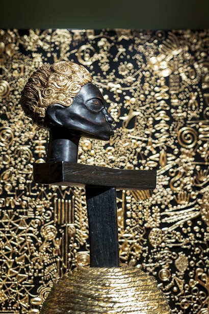 Lina Iris Viktor, Mythic time. Tens of thousands of remembering, exhibition view. Courtesy of Sir John Soane's Museum