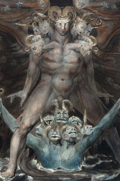 William Blake - Il Grande Drago Rosso e la bestia venuta dal mare