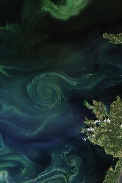 Joshua Stevens and Lauren Dauphin, NASA Earth observatory images, using Landsat data from the U.S. Geological Survey and MODIS data from LANCE/EOSDIS Rapid Response. Courtesy of National Maritime Museum