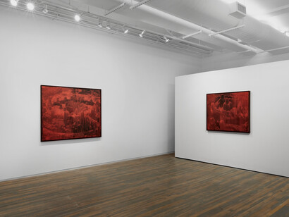 Marco Scarpi, Ein radler, exhibition view. Courtesy of Amanita