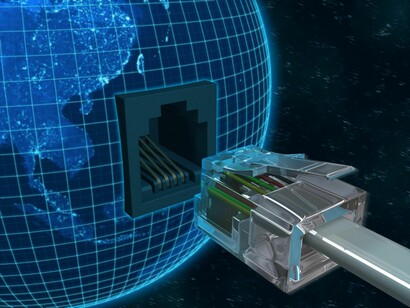 Cable de red al mundo