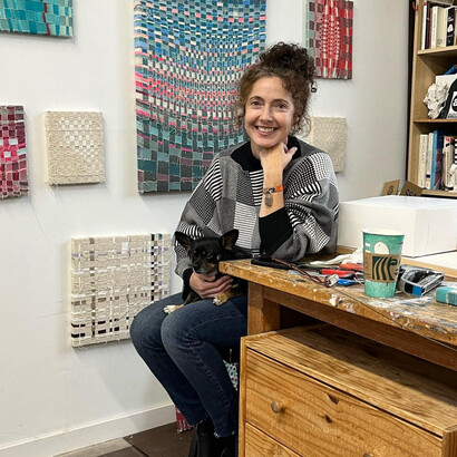 Maya Kabat in her Oakland studio