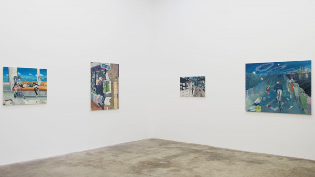 Aya Takano, Exhibition view. Courtesy of Galerie Perrotin