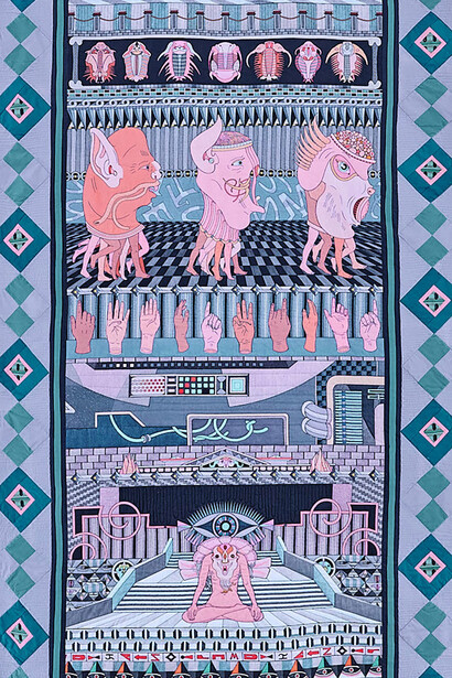 Jess Johnson, Necrotic scroll (detail). Courtesy of Kishka Gallery