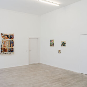 Ingrid Wiener, Gobelins, films and dreams, exhibition view. Courtesy of Barbara Wien Gallery