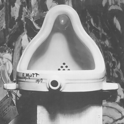 God (1917), by Baroness Elsa von Freytag-Loringhoven and Morton Livingston Schamberg, gelatin silver print, Museum of Fine Arts, Houston