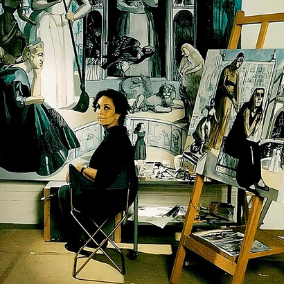 Artista portuguesa Paula Rego. Nas obras de Paula Rego encontramos um sujeito que habita a cultura e compete com o conteúdo da sua lei